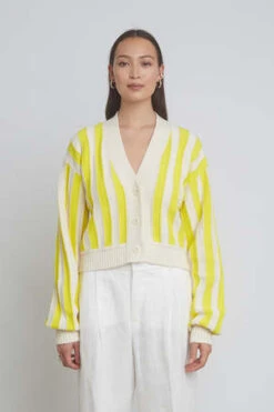 ELEVEN SIXAyla Cardi - Citron/Ivory