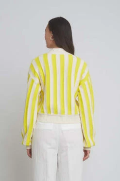 ELEVEN SIXAyla Cardi - Citron/Ivory 8 ELEVEN SIXAyla Cardi - Citron/Ivory -ANINE BING || ULLA JOHNSON || AGOLDE Shop AYLA CARDI 20231027192526 1