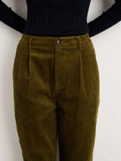 Alex MillRugged Corduroy Boy Pant - Dark Olive -ANINE BING || ULLA JOHNSON || AGOLDE Shop Alex Mill Rugged Corduroy Boy Pant in Dark Olive 20231017225124 3