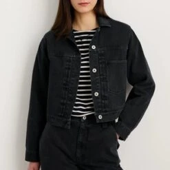 Alex MillTrucker Jacket - Washed Black Recycled Denim