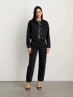 Alex MillTrucker Jacket - Washed Black Recycled Denim 12 Alex MillTrucker Jacket - Washed Black Recycled Denim -ANINE BING || ULLA JOHNSON || AGOLDE Shop Alex Mill Trucker Jacket Washed Black Recycled Denim 20230304051837