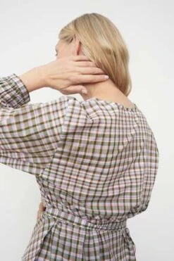 KowtowAna Wrap Top - Optic Check 8 KowtowAna Wrap Top - Optic Check -ANINE BING || ULLA JOHNSON || AGOLDE Shop Ana Wrap Top 20231031224604 2