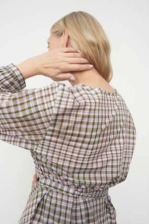 KowtowAna Wrap Top - Optic Check 3 KowtowAna Wrap Top - Optic Check - Image 3