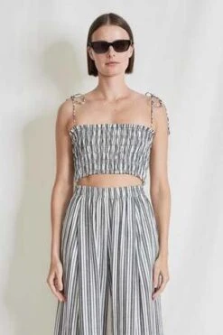 Apiece ApartSmocked Top - Espana Stripe