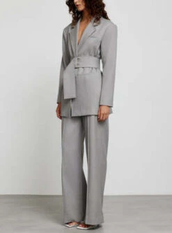 Significant OtherJoie Belted Blazer - Ash