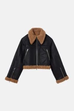 A.L.C.Aspen Jacket - Black/Brown