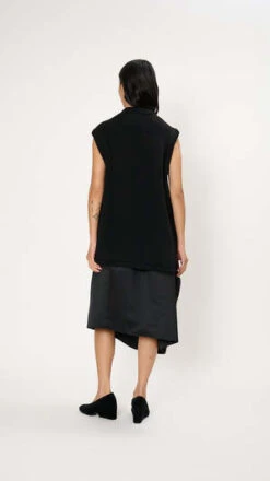 Comme Des Garcons Comme Des GarçonsAsymmetric Hem Sweater Vest - Black -ANINE BING || ULLA JOHNSON || AGOLDE Shop Asymmetric Hem Sweater Vest in Black 20230930005339