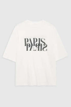 Anine BingAvi Tee - Paris/Ivory -ANINE BING || ULLA JOHNSON || AGOLDE Shop Avi Tee Paris in Ivory 20231018211034 2