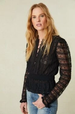 LoveShackFancyBaine Top - Black -ANINE BING || ULLA JOHNSON || AGOLDE Shop Baine Top 20231018221249 1