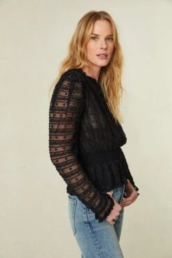 LoveShackFancyBaine Top - Black -ANINE BING || ULLA JOHNSON || AGOLDE Shop Baine Top 20231018221249