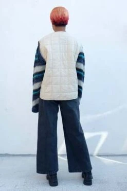 Girls Of DustBattle Vest Cotton Quilt - Mastik -ANINE BING || ULLA JOHNSON || AGOLDE Shop Battle Vest Cotton Quilt Mastik 20230929233510