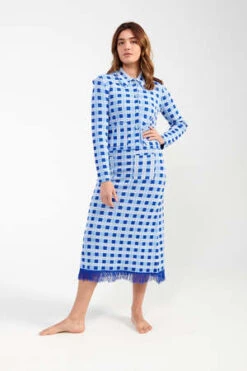 Baum Und PferdgartenCapera Cardigan - Blue Check