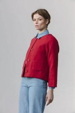ANINE BING || ULLA JOHNSON || AGOLDE Shop -ANINE BING || ULLA JOHNSON || AGOLDE Shop Betty Raglan Jacket Red 20221018044812