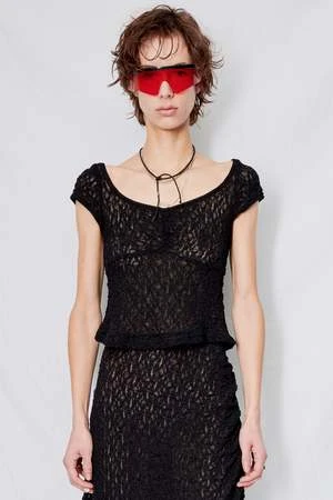 Permanent VacationLace Impression Tee - Black 1 Permanent VacationLace Impression Tee - Black