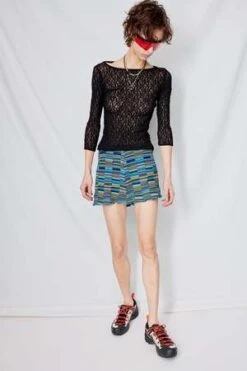 Permanent VacationLace Impression Top - Black 9 Permanent VacationLace Impression Top - Black -ANINE BING || ULLA JOHNSON || AGOLDE Shop Black Lace Impression Top 20231017192239 1