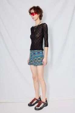 Permanent VacationLace Impression Top - Black 8 Permanent VacationLace Impression Top - Black -ANINE BING || ULLA JOHNSON || AGOLDE Shop Black Lace Impression Top 20231017192239