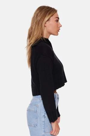 Blue&CreamLeia Sweater - Coal 2 Blue&CreamLeia Sweater - Coal - Image 2