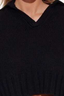 Blue&CreamLeia Sweater - Coal 9 Blue&CreamLeia Sweater - Coal -ANINE BING || ULLA JOHNSON || AGOLDE Shop Blue Cream Leia Sweater Coal 20230621192253 1