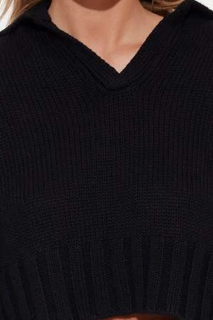 Blue&CreamLeia Sweater - Coal 4 Blue&CreamLeia Sweater - Coal - Image 4