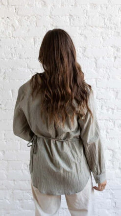 Grade & GatherBreanna Wrap Shirt - Light Sage 9 Grade & GatherBreanna Wrap Shirt - Light Sage -ANINE BING || ULLA JOHNSON || AGOLDE Shop Breanna Wrap Shirt 20230920041554 1