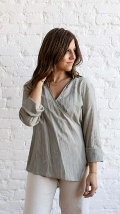 Grade & GatherBreanna Wrap Shirt - Light Sage 12 Grade & GatherBreanna Wrap Shirt - Light Sage -ANINE BING || ULLA JOHNSON || AGOLDE Shop Breanna Wrap Shirt 20230920041555