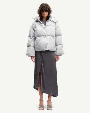 SAMSØE SAMSØE Samsøe & SamsøeChaqueta Hana Short - Silver 4 SAMSØE SAMSØE Samsøe & SamsøeChaqueta Hana Short - Silver - Image 4