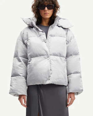 SAMSØE SAMSØE Samsøe & SamsøeChaqueta Hana Short - Silver 5 SAMSØE SAMSØE Samsøe & SamsøeChaqueta Hana Short - Silver - Image 5