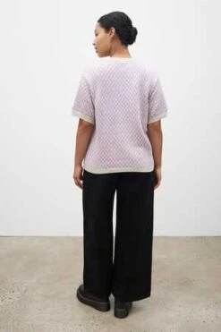 KowtowCheckerboard Knit Tee - Mauve Check 11 KowtowCheckerboard Knit Tee - Mauve Check -ANINE BING || ULLA JOHNSON || AGOLDE Shop Checkerboard Knit Tee 20230201204350 1