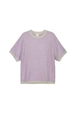 KowtowCheckerboard Knit Tee - Mauve Check 13 KowtowCheckerboard Knit Tee - Mauve Check -ANINE BING || ULLA JOHNSON || AGOLDE Shop Checkerboard Knit Tee 20230201204350 3