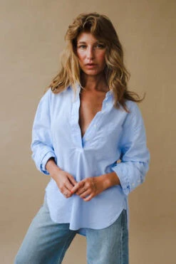 Citizens Of HumanityCitizens Of Humanity Aave Oversized Cuff Shirt - Oxford Blue