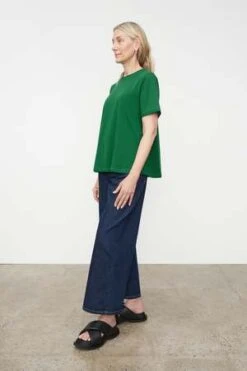 KowtowClassic A-Line Tee - Evergreen -ANINE BING || ULLA JOHNSON || AGOLDE Shop Classic A Line Tee 20231004212636 2