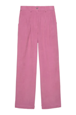 Donni.Cord Pleated Trouser - BonBon
