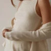 Donni.Sweater Rib Tank - Creme
