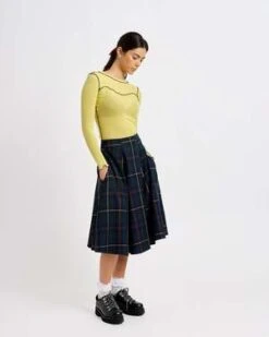 Eliza FaulknerDelia Top - Yellow 8 Eliza FaulknerDelia Top - Yellow -ANINE BING || ULLA JOHNSON || AGOLDE Shop ELIZA FAULKNER Delia Top in Yellow 20231017221029 2