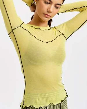 Eliza FaulknerDelia Top - Yellow 2 Eliza FaulknerDelia Top - Yellow - Image 2