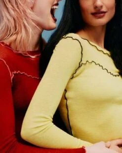 Eliza FaulknerDelia Top - Yellow 9 Eliza FaulknerDelia Top - Yellow -ANINE BING || ULLA JOHNSON || AGOLDE Shop ELIZA FAULKNER Delia Top in Yellow 20231017221030