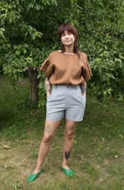 Eliza FaulknerRaffi Top - Cocoa -ANINE BING || ULLA JOHNSON || AGOLDE Shop Eliza Faulkner Raffi Top Cocoa 20230614163105