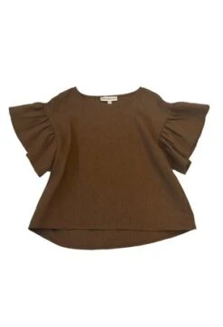 Eliza FaulknerRaffi Top - Cocoa -ANINE BING || ULLA JOHNSON || AGOLDE Shop Eliza Faulkner Raffi Top Cocoa 20230614163108 2