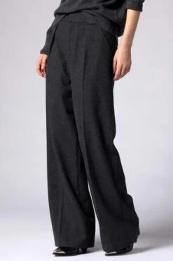 EquipmentOwen Wool Trouser - Charcoal Heather Grey