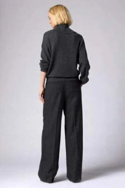 EquipmentOwen Wool Trouser - Charcoal Heather Grey -ANINE BING || ULLA JOHNSON || AGOLDE Shop Equipment Owen Wool Trouser Charcoal Heather Grey 20231007002224 2