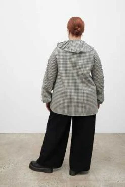 KowtowGeo Shirt - Mini Check -ANINE BING || ULLA JOHNSON || AGOLDE Shop Geo Shirt 20230403210325 2
