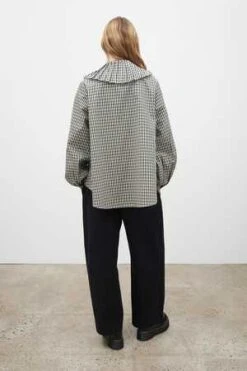 KowtowGeo Shirt - Mini Check -ANINE BING || ULLA JOHNSON || AGOLDE Shop Geo Shirt 20230403210326