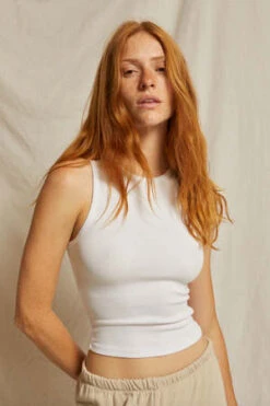 Perfect White TeeGigi Rib Tank - Multi