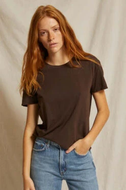 Perfect White TeeHarley Boxy Crew - Cafe