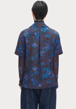 Rachel ComeyIra Shirt - Blue Print -ANINE BING || ULLA JOHNSON || AGOLDE Shop Ira Shirt 20230920172553 1