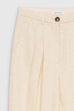 Anine BingJay Trouser - Light Yellow Linen 4 Anine BingJay Trouser - Light Yellow Linen - Image 4