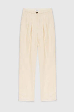 Anine BingJay Trouser - Light Yellow Linen 9 Anine BingJay Trouser - Light Yellow Linen -ANINE BING || ULLA JOHNSON || AGOLDE Shop Jay Trouser in Light Yellow Linen 20230428023405 2