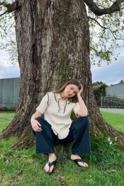 KowtowFlower Polo - Natural Marle