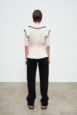 KowtowFlower Polo - Natural Marle 13 KowtowFlower Polo - Natural Marle -ANINE BING || ULLA JOHNSON || AGOLDE Shop Kowtow Flower Polo Natural Marle 20221013062318 1