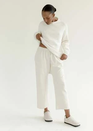 Lauren ManoogianPeg Pants - Natural -ANINE BING || ULLA JOHNSON || AGOLDE Shop Lauren Manoogian Peg Pants Natural 20230328000828